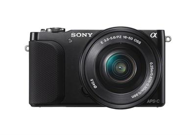 NEX-3N front with SEL-P1650 (black)